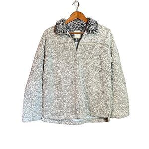 3 for $30! Thread & supply fuzzy 1/4 zip sweater‎